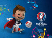 EURO 2016: Super Victor tape dans le ballon Fonds d'écran