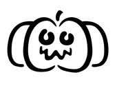 Pochoir Citrouille-Halloween Dessins & Arts divers