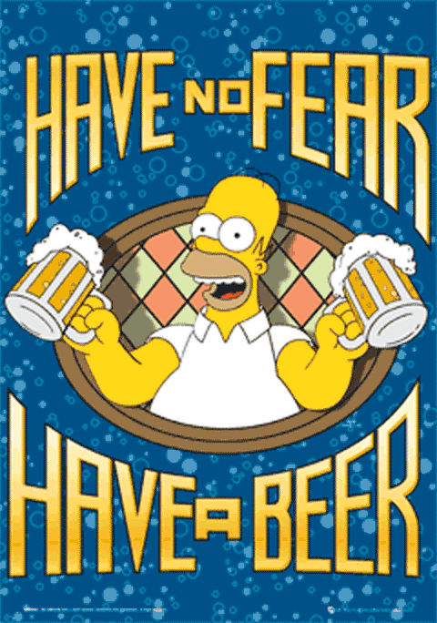 Anaglyphe Homer Simpson Have a beer Gifs animés