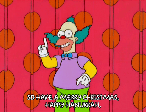 Les fêtes de fin d'année par les Simpsons Gifs animés
