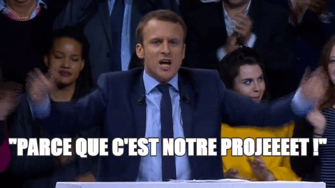 Macron parce que c'est notre projet 