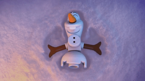 Lego Olaf ange de neige Gifs animés
