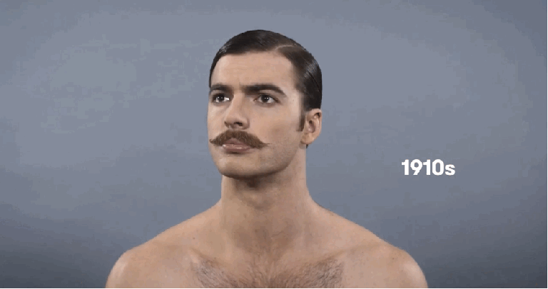 Coupe de cheveu homme 1910 Gifs animés