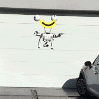 Drone joyeux Gifs animés