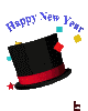 Bonne année - chapeau Gifs animés