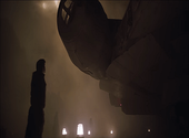 Han Solo devant un vaisseau