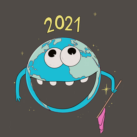 Bonne année 2022 la Terre ! Gifs animés